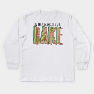 great british baking show: on your mark, get set, bake! Kids Long Sleeve T-Shirt